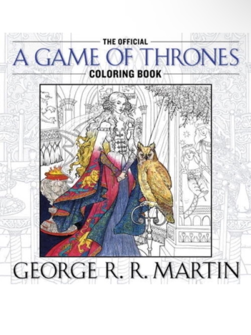 GAME OF THRONES & DESIGNS Adult Coloring Books, BANTAM Books Duo, EUC